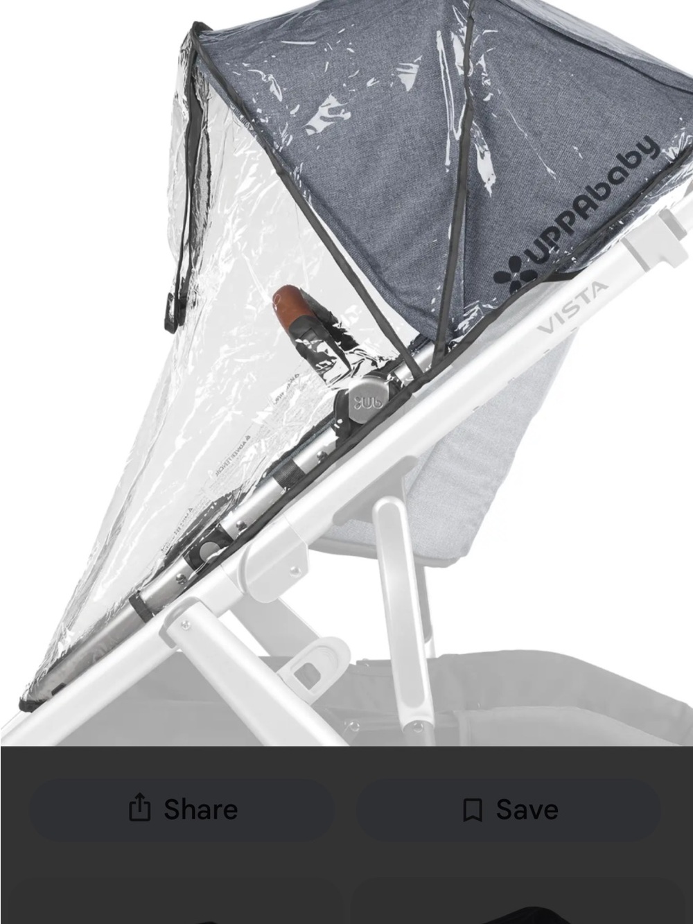 Vista Clear Rain Cover - uppababy